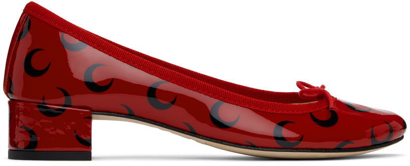 Starostlivosť o obuv Marine Serre Marine Serre Repetto Edition Camille Moon Print Leather Heels Červená | WFW052A RLEA0031