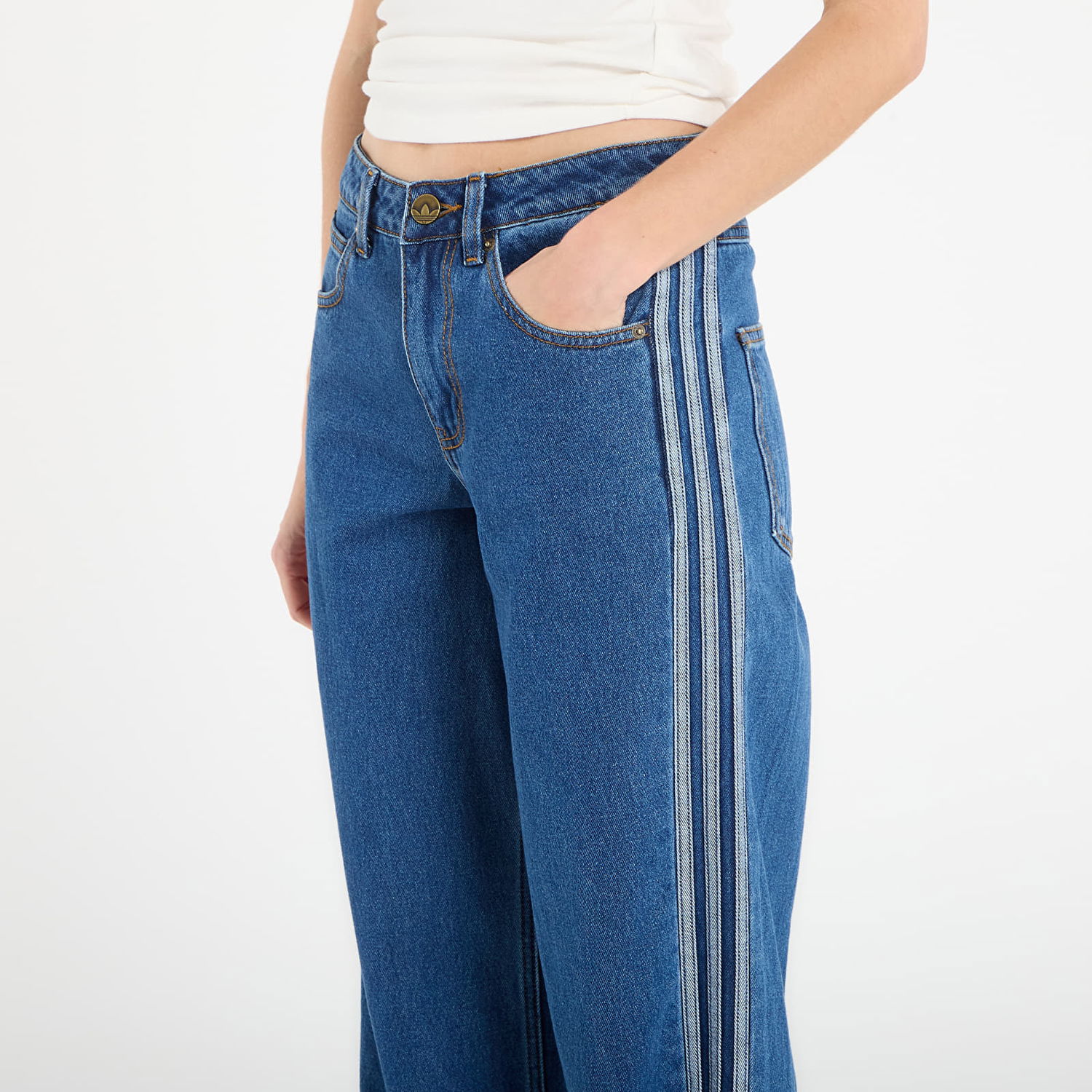 Tepláky adidas Originals Firebird Track Pants Denim Modrá | KD2935, 1