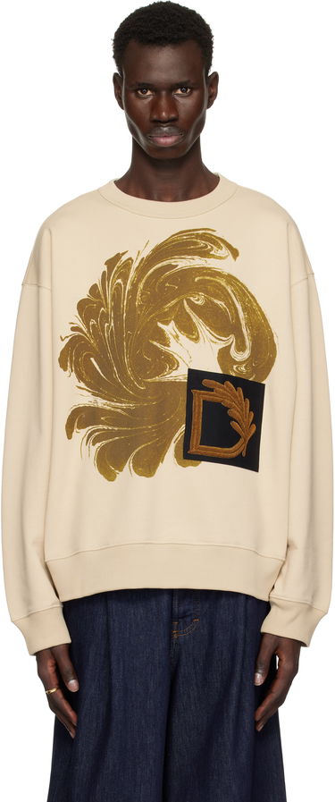 Mikina Dries Van Noten Dries Van Noten Appliqué Sweatshirt Béžová | 251-021166-1610, 0