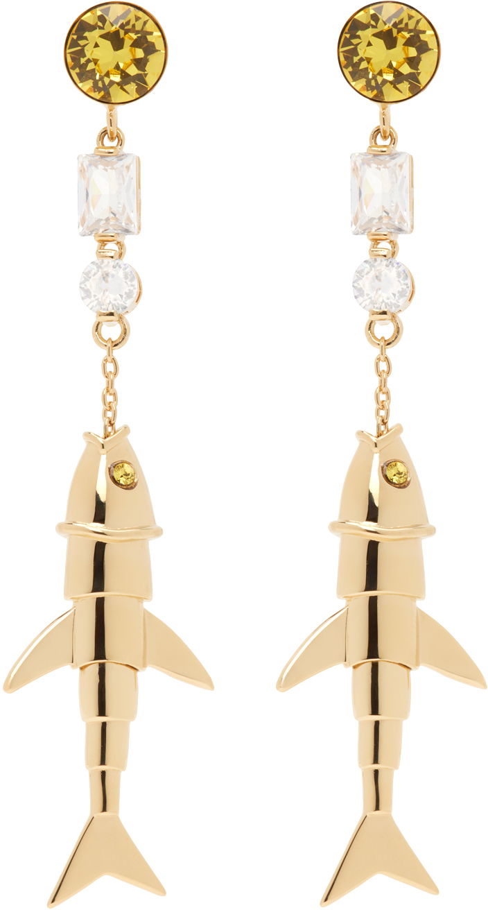Náušnice Marni Charm Earrings Béžová | ORMV0461A0 P6527, 0