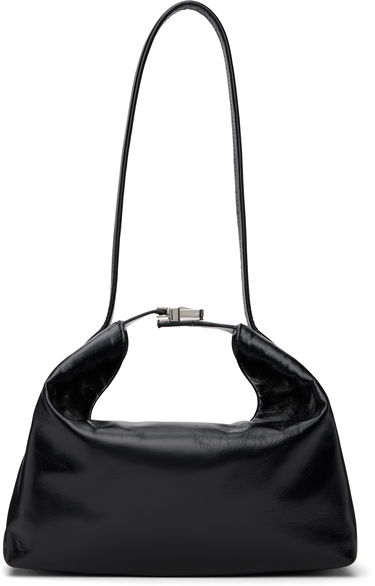 Kabelka BY FAR Bea Creased Leather Shoulder Bag Čierna | MWBSB052LL002BK001PL, 0
