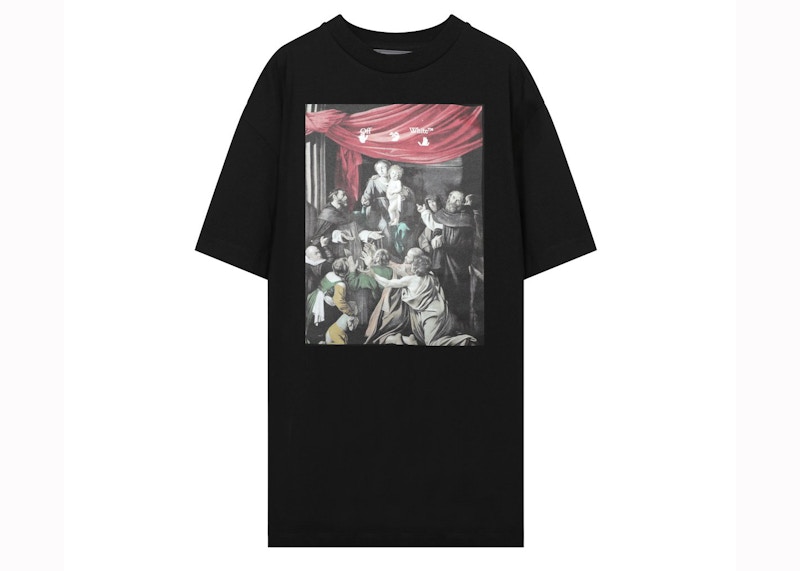 Tričko Off-White Caravaggio Painting T-shirt Black Čierna | OMAA027E20JER0081010, 0