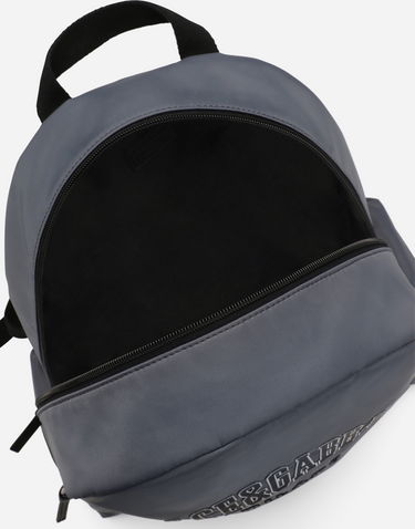 Batoh Dolce & Gabbana Dolce & Gabbana Nylon Backpack With Logo Šedá | EM0122AU1348B836, 3