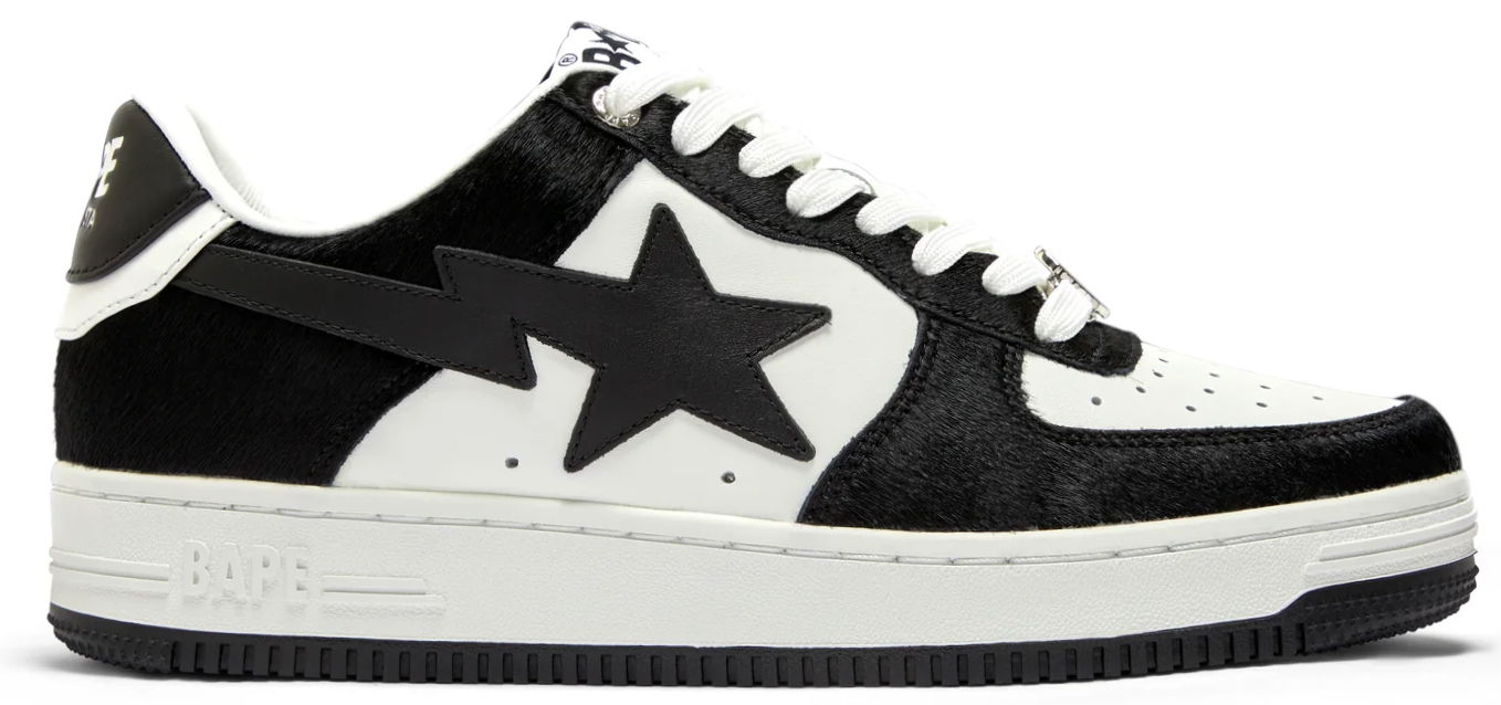 BAPE Sta M1 Fur "Black White"