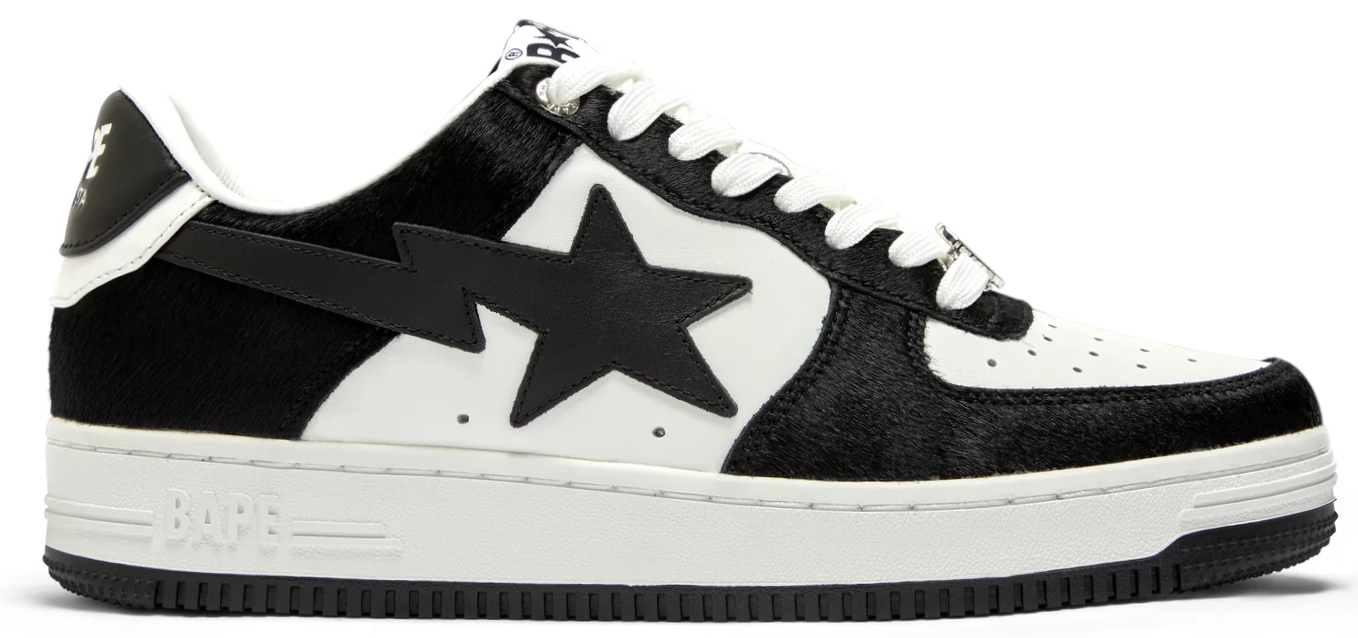 Tenisky a topánky BAPE Sta M1 Fur "Black White" Čierna | 0ZXSHM191050L, 0
