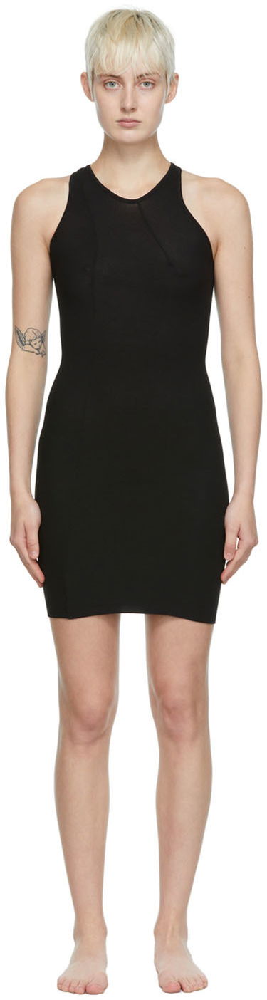 Šaty SKIMS Lounge One Shoulder Cutout Dress Čierna | Ap-drs-1556, 0