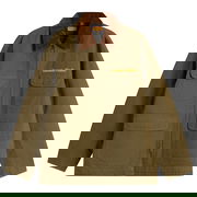 Hunting Jacket with Corduroy Collar and Utility Pockets