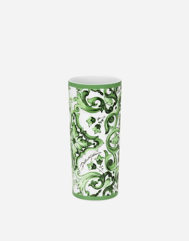 Home decor Dolce & Gabbana Ornate Pattern Cylindrical Porcelain Vase Rôznofarebný | TCC196TCAMZUV011, 1
