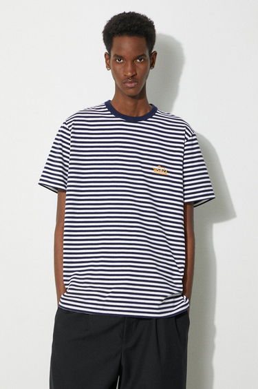 Tričko WOOLRICH Striped T-Shirt Modrá | CFWOTE0121MRUT3687, 0
