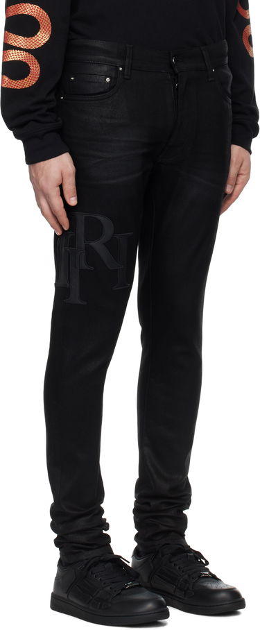 Džínsy AMIRI Amiri Skinny Jeans With Staggered Logo Čierna | AMDNSY1140, 1