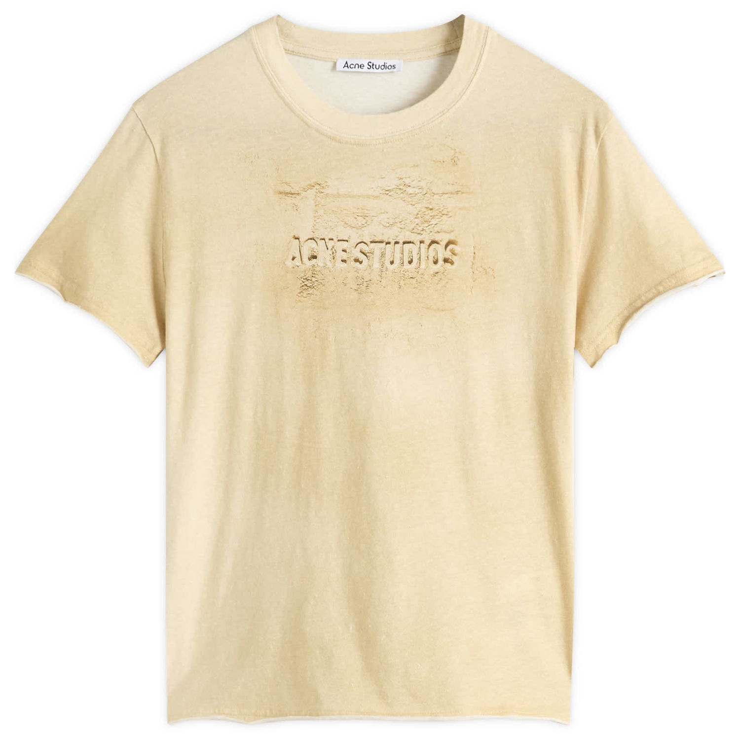 Tričko Acne Studios Women's Short Sleeve T-Shirt, Size Large Béžová | AL0472-AE0, 1