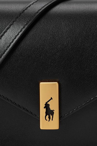 Peňaženka Polo by Ralph Lauren Leather Wallet On Chain Čierna | 427961946, 4