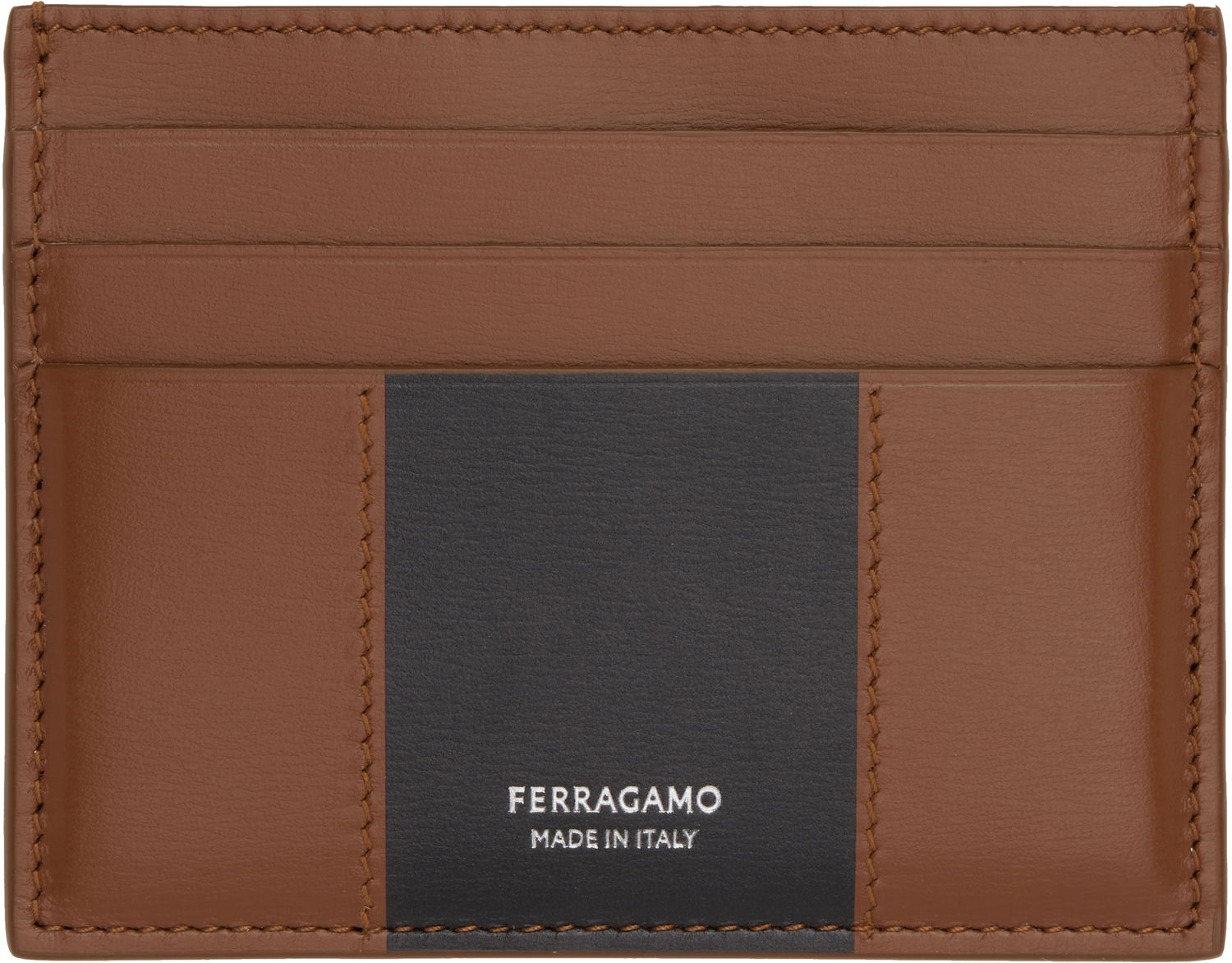 Peňaženka FERRAGAMO Card Holder Bicolor Hnedá | 775990, 0