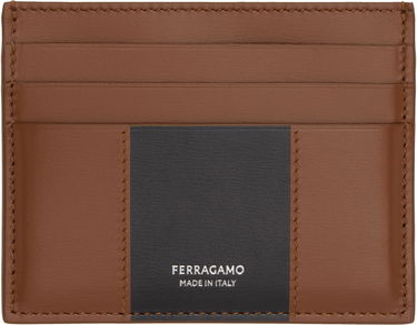 Peňaženka FERRAGAMO Card Holder Bicolor Hnedá | 775990, 0