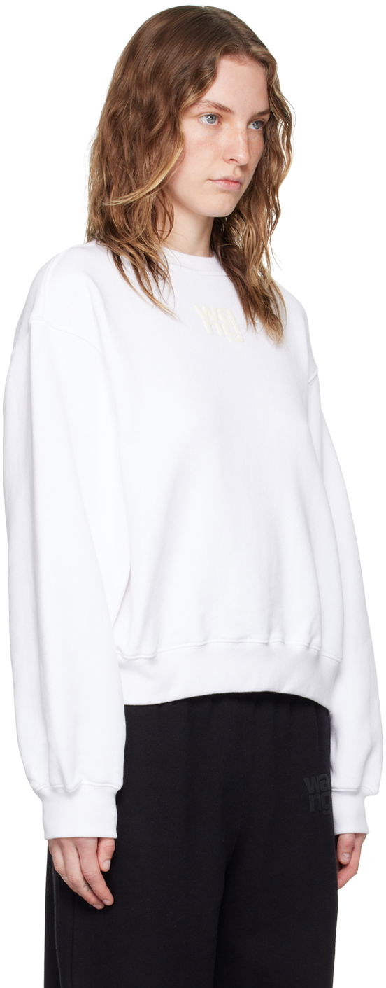 Mikina Alexander Wang Puff Logo Sweatshirt Biela | 4CC3241508, 1