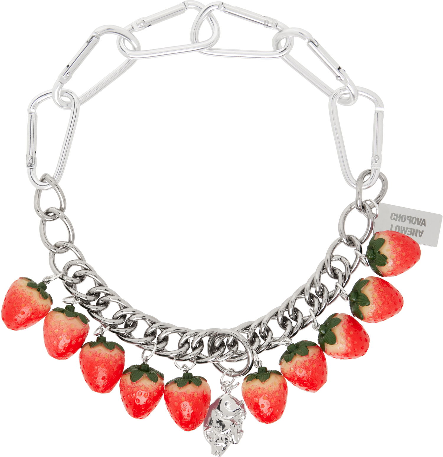 Náhrdelník Chopova Lowena Chopova Lowena Strawberry Piggy Charm Necklace Metalická | 6598, 0