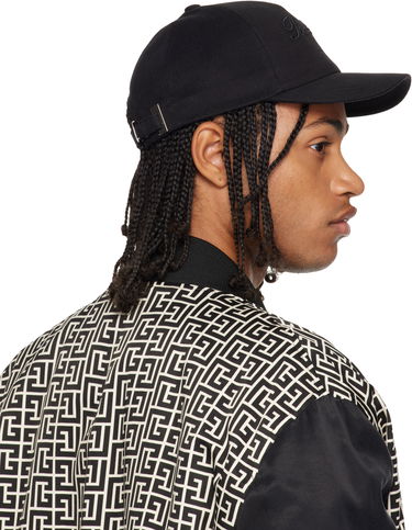 Šiltovka Balmain Cotton Baseball Cap Čierna | EH1XA231CD29, 4