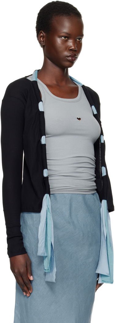 Sveter Baserange Circ Black & Blue Cardigan Čierna | TOCC-RB-SP25, 1