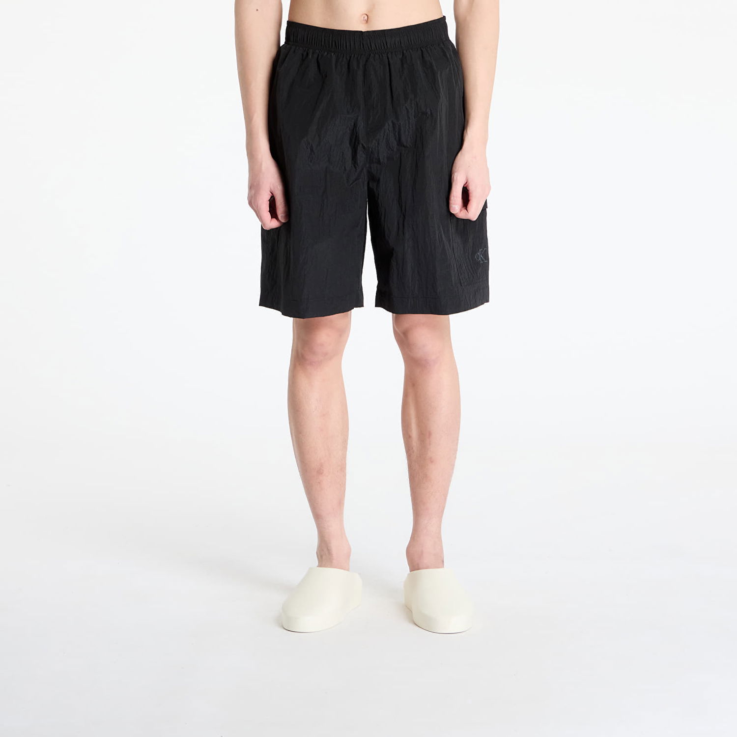 Šortky CALVIN KLEIN Calvin Klein Jeans Long Wide Boardshorts Čierna | KM0KM01107 BEH, 0