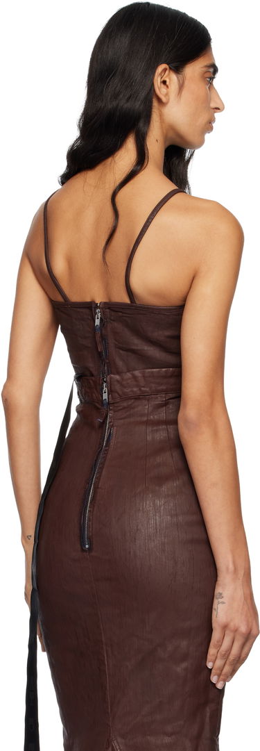 Šaty Rick Owens Rick Owens DRKSHDW Concordians Foil Denim Camisole Hnedá | DS02E7132 SDSW, 2