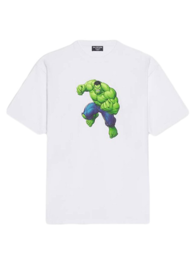 Tričko Balenciaga Hulk 2021 MARVEL Medium Fit T-shirt Biela | 612966TLV599000