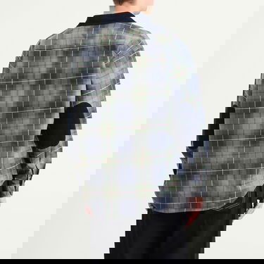 Košeľa BEAMS Corduroy Collar Check Work Shirt, Size Small Zelené | 1111-1242-803-67, 3
