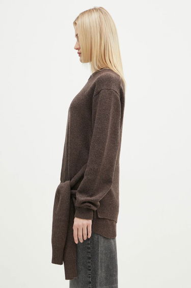 Sveter JW Anderson JW Anderson Draped Tie Front Jumper Hnedá | KW1263.YN0384.958, 1