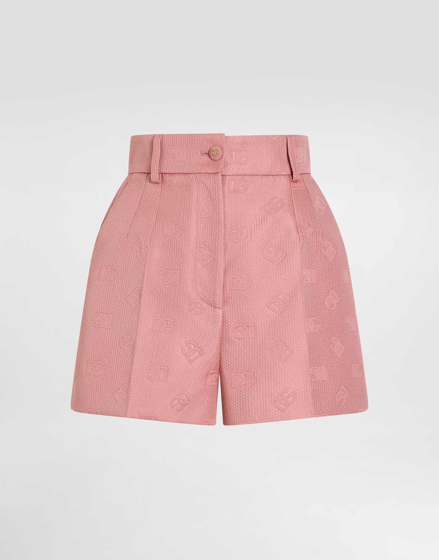 Šortky Dolce & Gabbana Dolce & Gabbana Quilted Jacquard Shorts with DG Logo Ružová | FTC9GTHJMQNF0473, 0