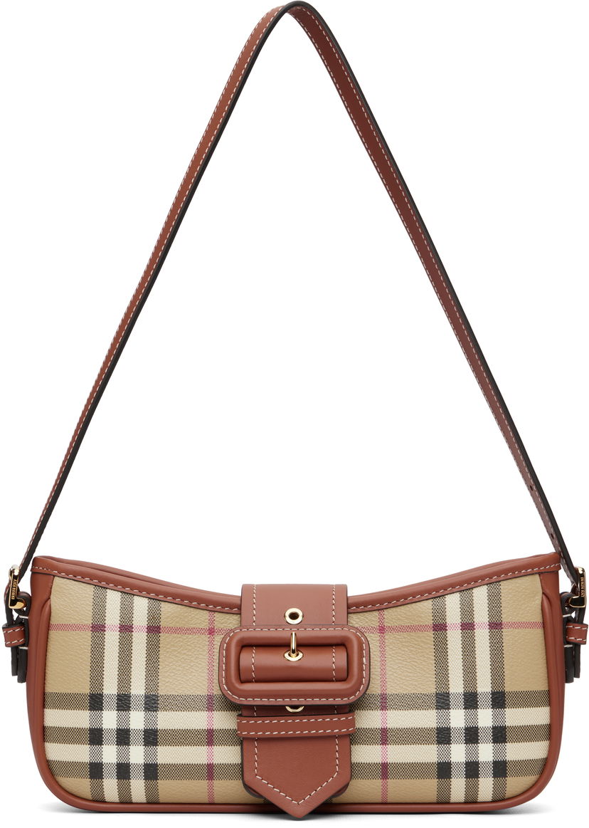 Taška cez rameno Burberry Vintage Check Canvas Sling Bag with Buckle Detail Rôznofarebný | 8109796