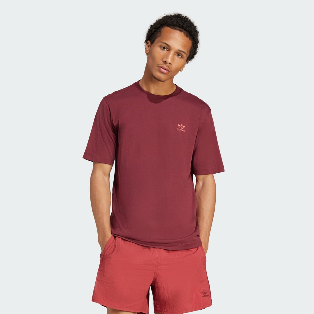 Tričko adidas Performance Trefoil Essentials T-Shirt Vínová | JC9992, 0