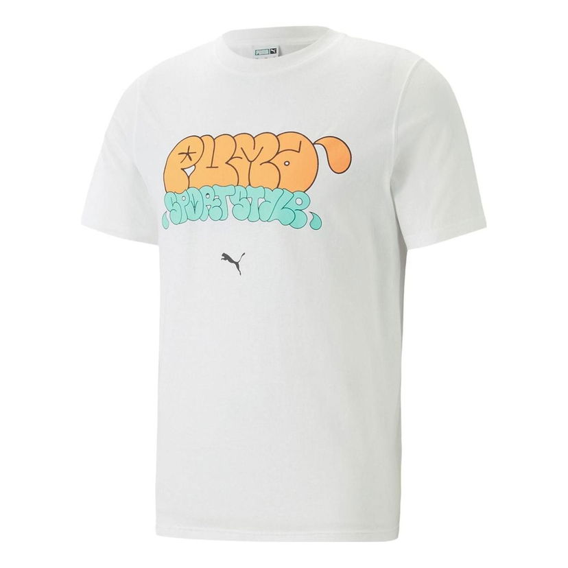 Tričko Puma Graphics Graffiti T-Shirt Biela | 622553-02
