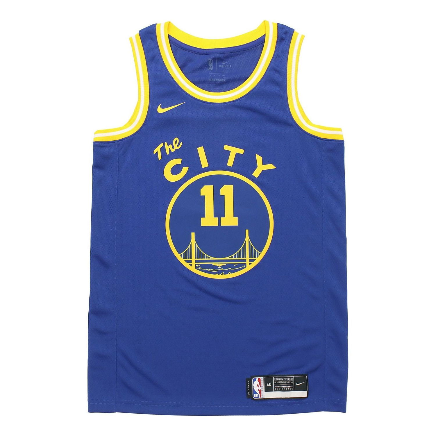 Dres Nike NBA Golden State Warriors #11 Swingman Jersey Modrá | CN1024-495, 0