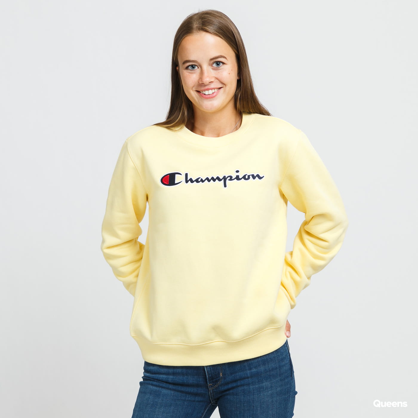 Mikina Champion Sweatshirt Žltá | 114462 YS105, 0