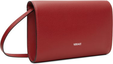 Taška cez rameno Versace Mini Calf Leather Shoulder Bag Vínová | 1000814_1A10526_1RB3P, 2