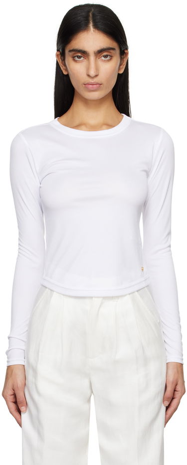 Tričko Anine Bing Jane Long Sleeve T-Shirt Biela | A-08-4408-100, 0
