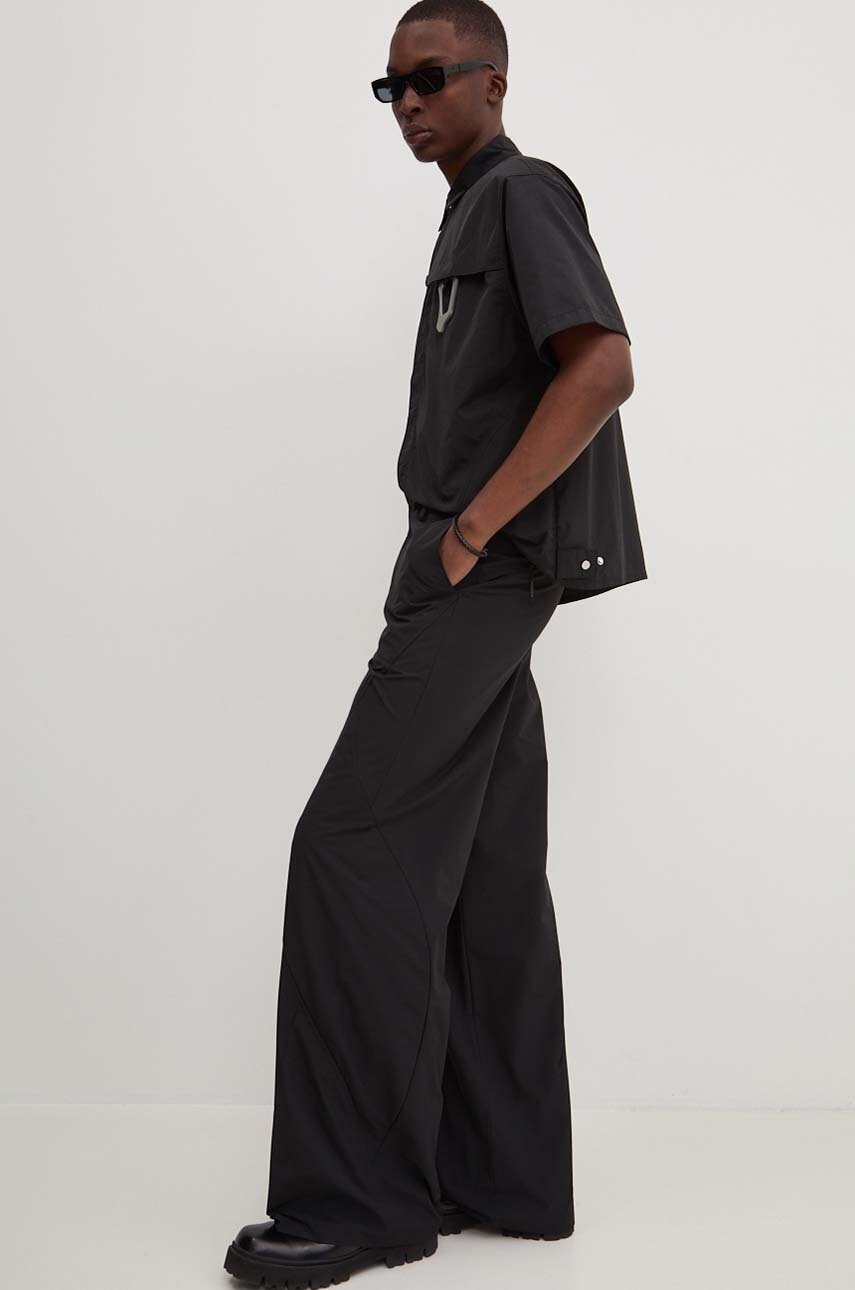 Nohavice HELIOT EMIL Heliot Emil Wide-Leg Panelled Pants Čierna | PREAW24.M.10.170, 1