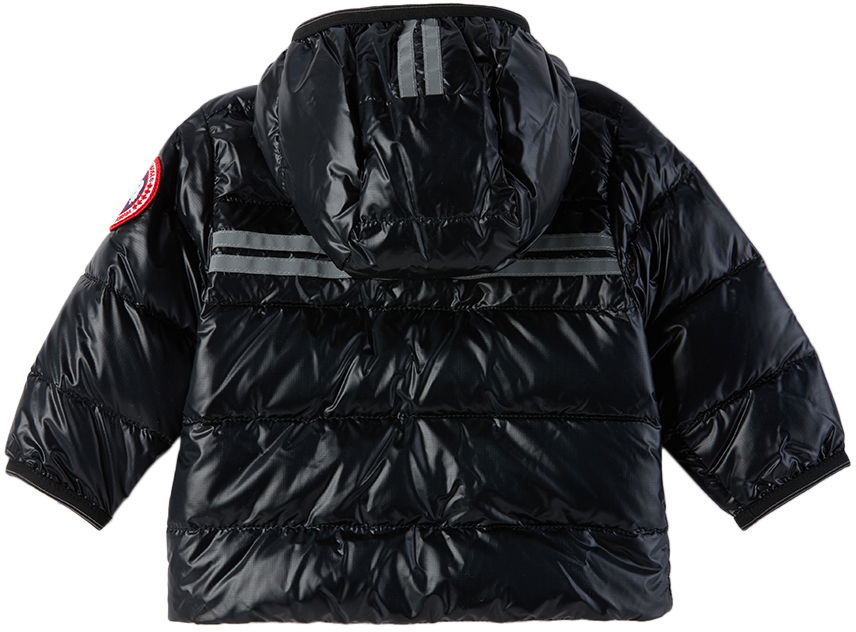 Prešívaná bunda Canada Goose Kids' Crofton Down Hooded Jacket Čierna | 5460B, 1