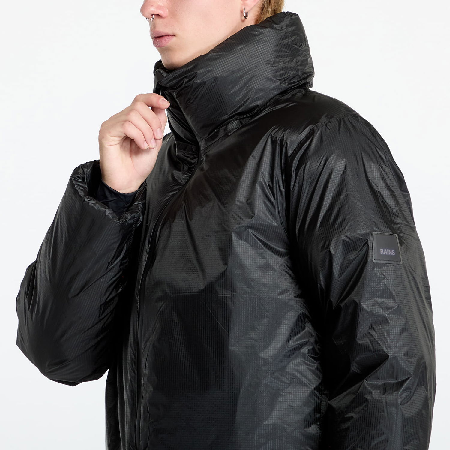 Prešívaná bunda Rains Kevo Short Puffer Jacket Čierna | 17030 01 Black, 1