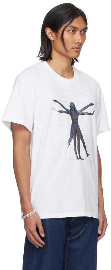 Tričko Stella McCartney Vitruvian Woman Graphic T-Shirt Biela | 6J01583SPY84, 1