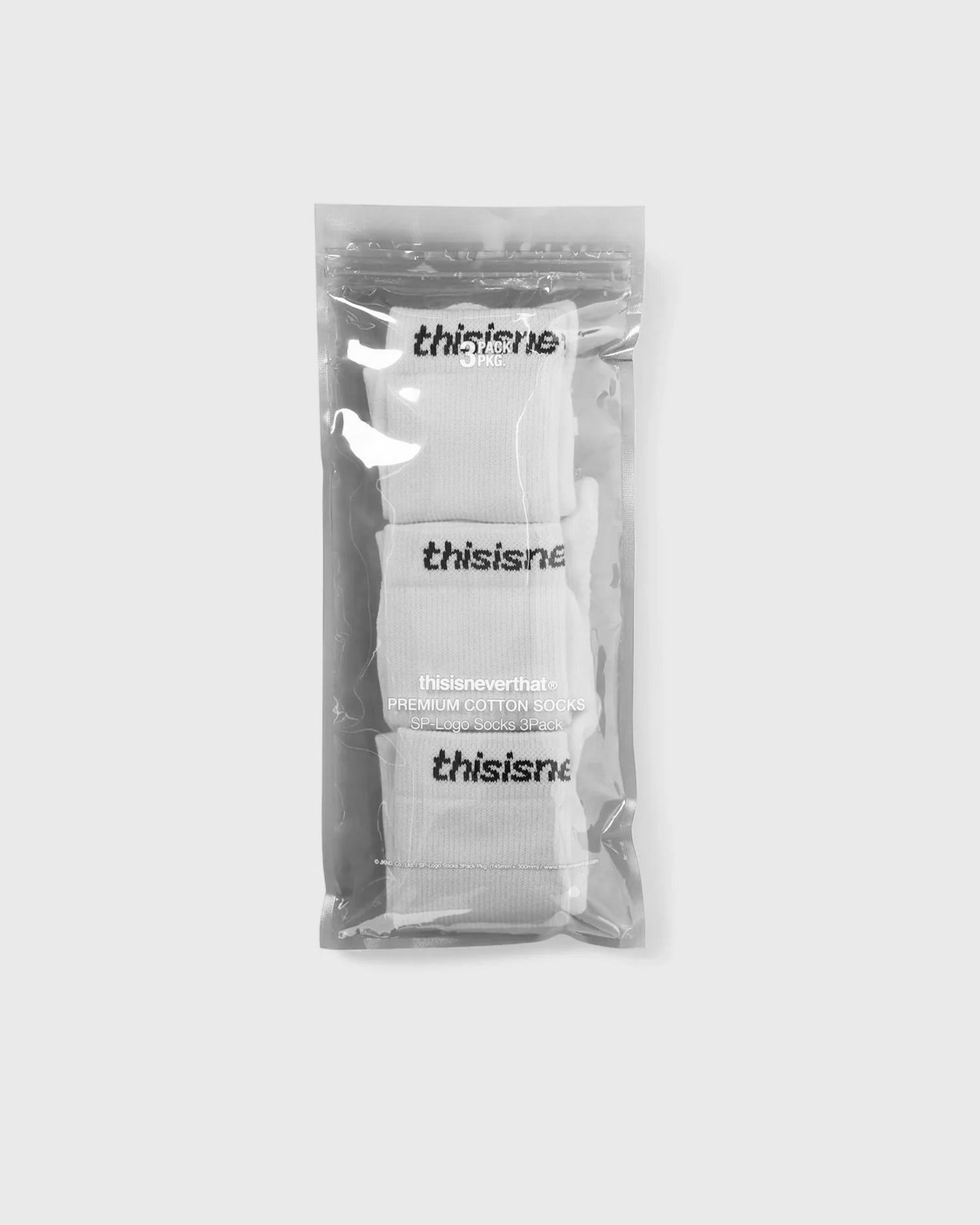 Ponožky thisisneverthat SP-Logo Socks 3-Pack Biela | TNCO0TUNSO01WHT, 1