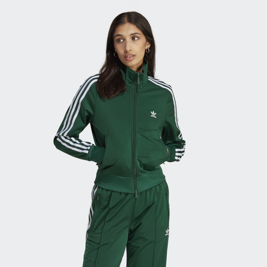 Bomber bunda adidas Originals Adicolor Classics Firebird Zelené | IB7404, 0