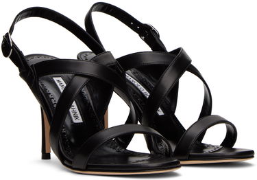 Doplnky Manolo Blahnik Manolo Blahnik Singanu Heeled Sandals Čierna | 422-1395, 3