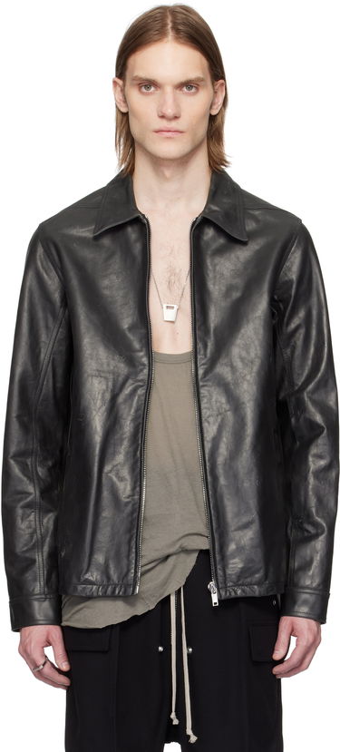 Bunda Rick Owens Rick Owens Hollywood Brad Leather Jacket Čierna | RU01E5764 LTP, 0