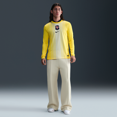 Dres Nike FFF 2025/26 Stadium Dri-FIT Replica Men's Long Sleeve Goalkeeper Soccer Jersey Žltá | HM9802-718, 1