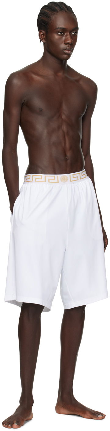 Šortky Versace Versace Greca Border Swim Shorts Biela | 1003754 1A02555, 3
