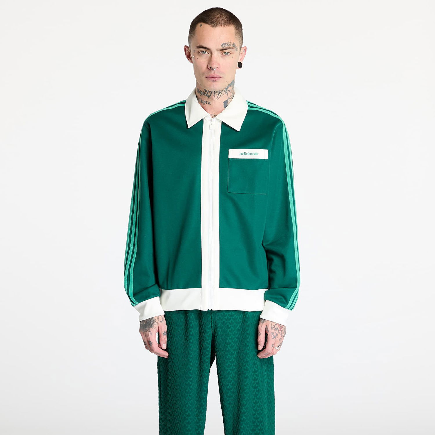 Bunda adidas Originals Green Track Jacket Zelené | JC8362, 0