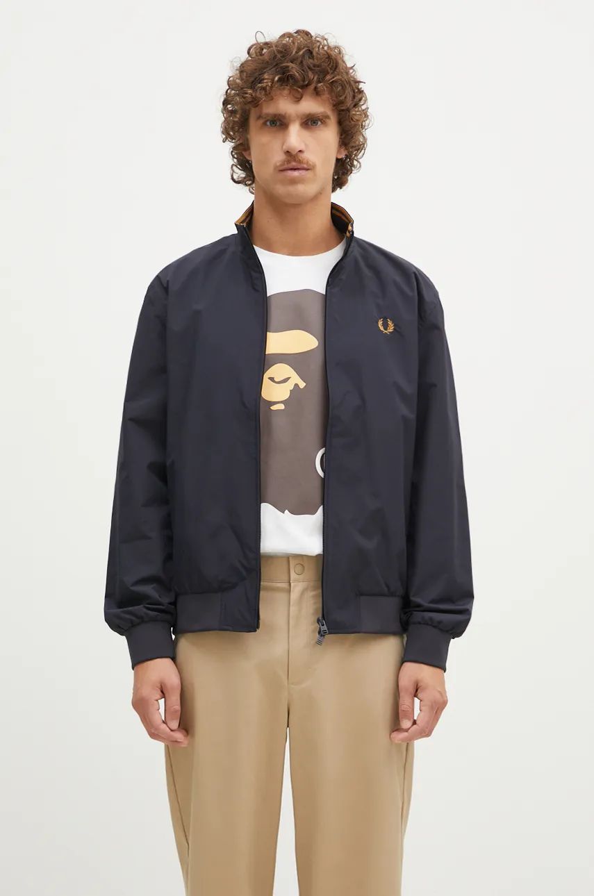 Bomber bunda Fred Perry Brentham Bomber Jacket Navy | J2660.248, 0