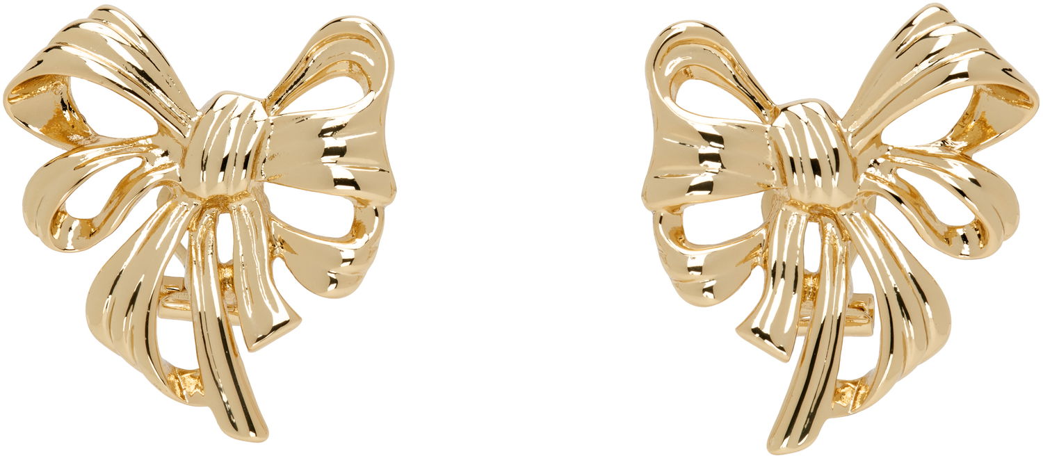 Náušnice Anine Bing ANINE BING Bow Earrings Metalická | A-15-10711-GLD1, 0