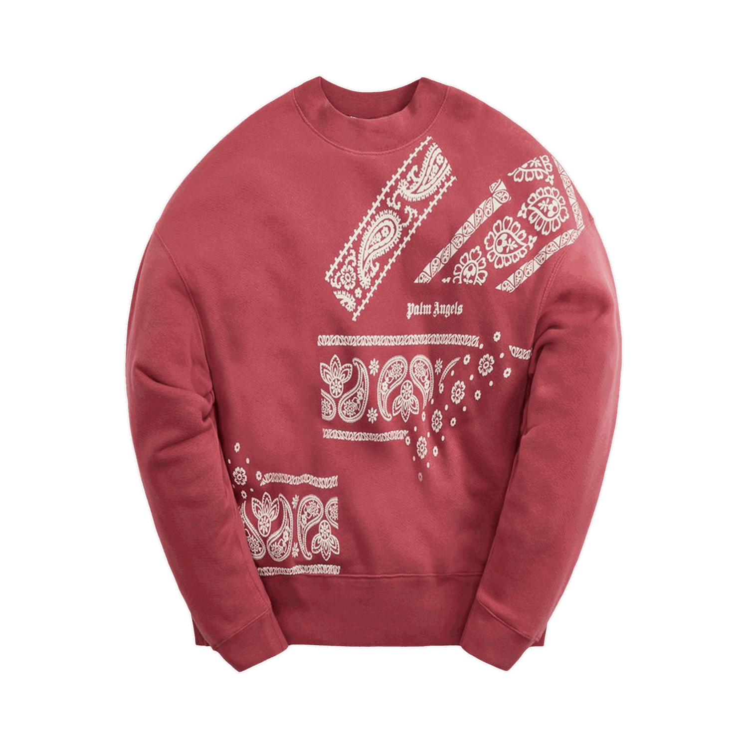 Mikina Palm Angels Bandana Print Crew Vínová | PMBA026F21FLE0112805, 0