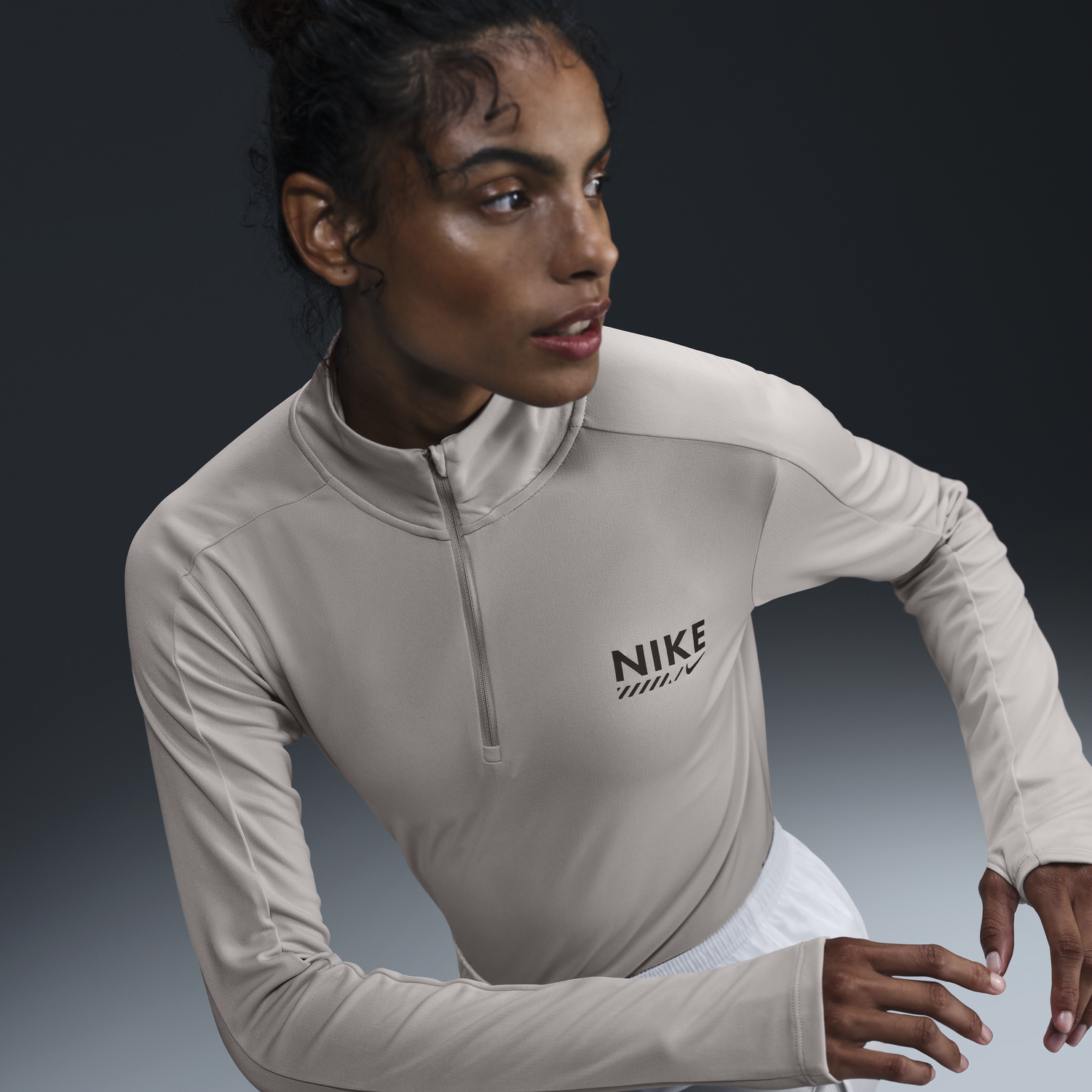 Tričko Nike Running Top Dri-FIT Šedá | HM4329-014, 0